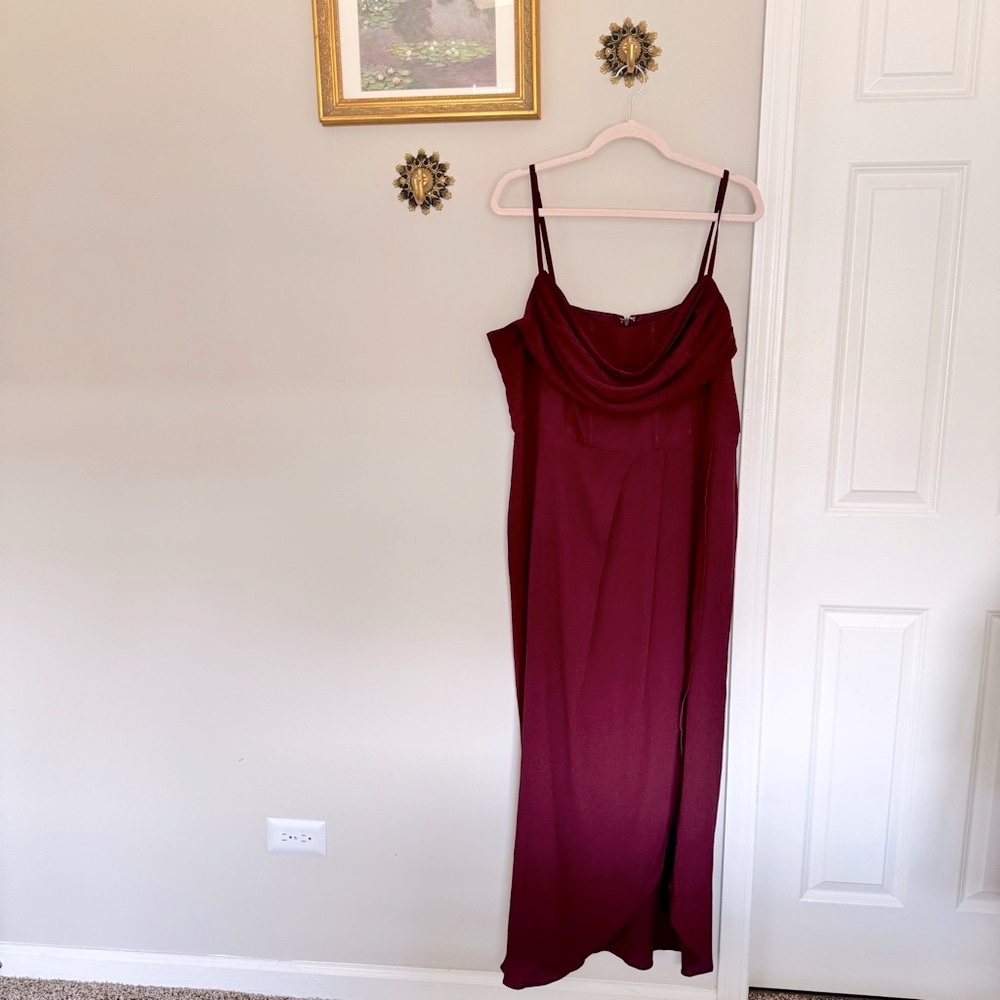 NWT Showpo Burgundy Dress